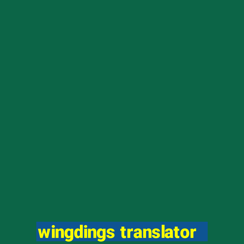 wingdings translator